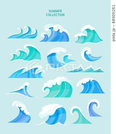 波 海 水しぶき 88900261