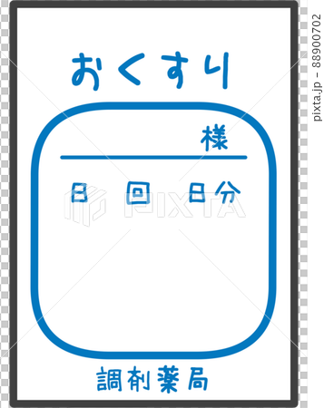 Illustration material of medicine prescription 88900702