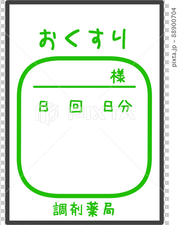 Illustration material of medicine prescription 88900704