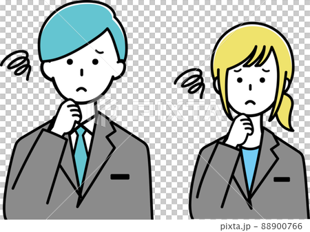 Troublesome pose business suit men and women Troublesome pose business suit men and women 88900766