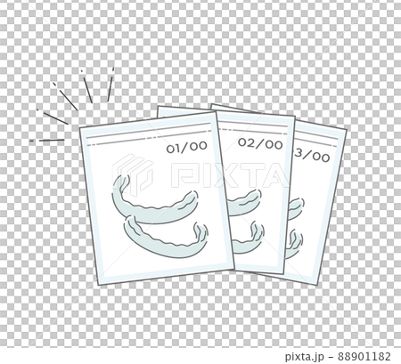 Illustration of orthodontic mouthpiece 88901182