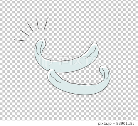マウスピースのイラスト マウスピースのイラスト 88901183