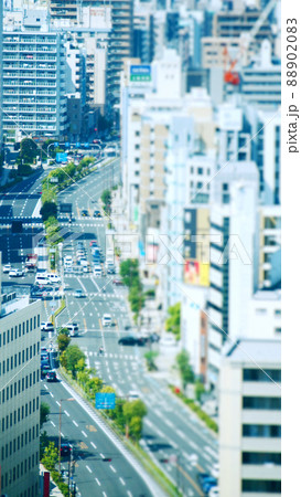 天王寺周辺　ジオラマ風 88902083