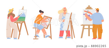 Art painters artist draw picture on lesson Art painters artist draw picture on lesson 88902265