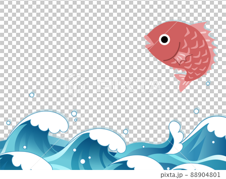 Sea background material, sea bream wave Sea background material, sea bream wave 88904801
