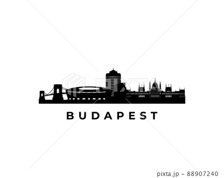 Vector Budapest skyline.  88907240