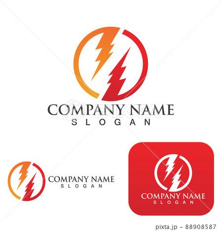 Thunderbolt logo and symbol vector Thunderbolt logo and symbol vector 88908587