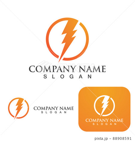 Thunderbolt logo and symbol vector Thunderbolt logo and symbol vector 88908591