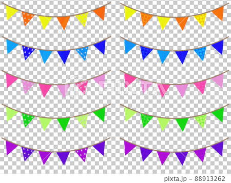 柄入りのカラフルガーランド 88913262