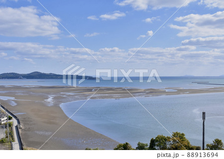大分県杵築市 杵築城からの眺望(東側) 大分県杵築市 杵築城からの眺望(東側) 88913694