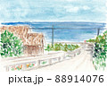 海が見える坂道 88914076