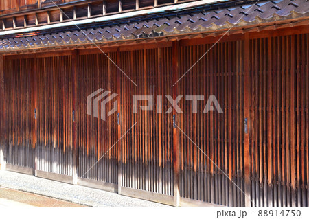 茶屋建築　出格子　ひがし茶屋街 88914750