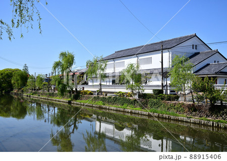 柳川市 掘割りのある風景 柳川古文書館 柳川市 掘割りのある風景 柳川古文書館 88915406