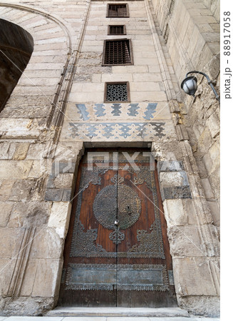 Aged door at a historic mosque, Old Cairo, Egypt Aged door at a historic mosque, Old Cairo, Egypt 88917058