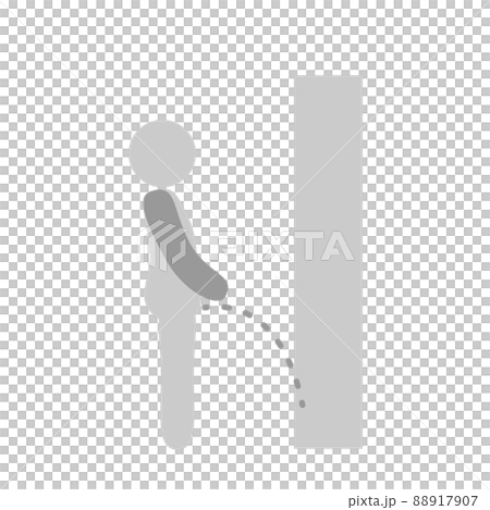 Stand up. An icon of a man standing on a telephone pole and pissing. 88917907