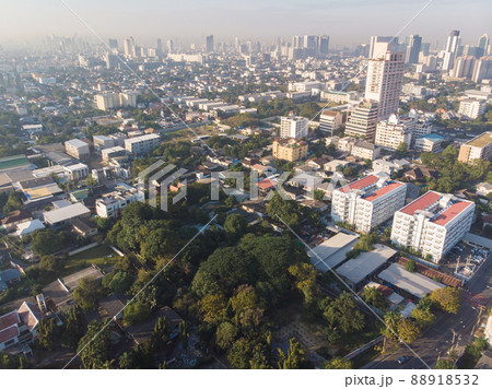Aerial view city building of Bangkok downtown of Thailand Aerial view city building of Bangkok downtown of Thailand 88918532