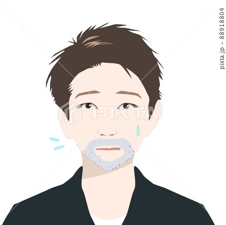 青髭に悩む男性__メンズスキンケア 88918804