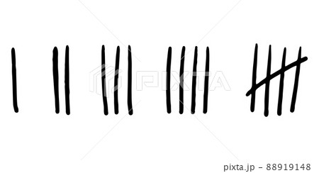 Doodle Count Bar Count The Days Counted In のイラスト素材