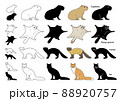 動物イラストアイコンセット 動物イラストアイコンセット 88920757