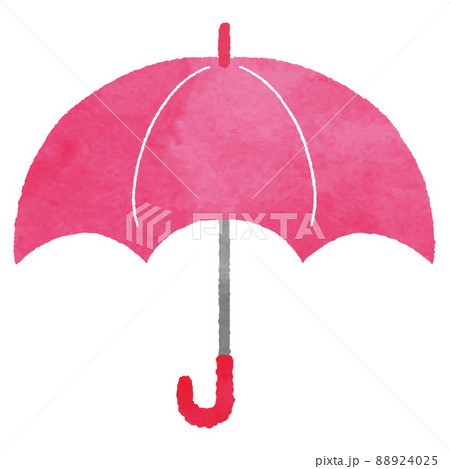 ピンクの傘のイラスト素材 4025