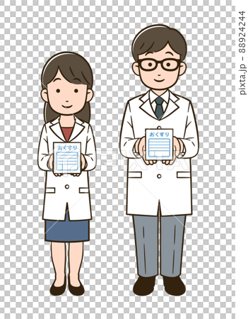 Pharmacist giving medicine 88924244