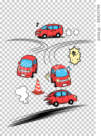 Car deformed illustrations & effects Car deformed illustrations & effects 88924799