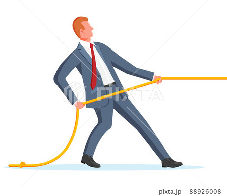 Businessman Pull of Rope 88926008