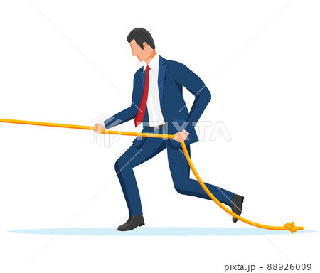 Businessman Pull of Rope Businessman Pull of Rope 88926009
