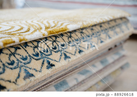Carpets. Carpet shop.Close-up of carpets 88926618