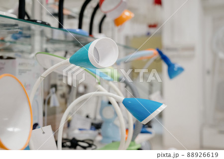 Sale of lamps and chandeliers in the store.Home chandeliers in the store 88926619