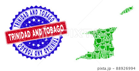 Bicolor Trinidad and Tobago Grunge Seal Stamp and Wine Composition of Trinidad and Tobago Map Bicolor Trinidad and Tobago Grunge Seal Stamp and Wine Composition of Trinidad and Tobago Map 88926994