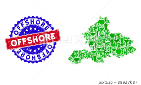 Bicolor Offshore Textured Seal and Winery Collage of Gelderland Province Map Bicolor Offshore Textured Seal and Winery Collage of Gelderland Province Map 88927087