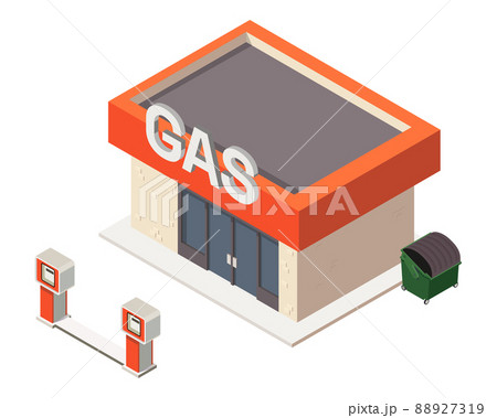 Isometric Gas Station Isometric Gas Station 88927319