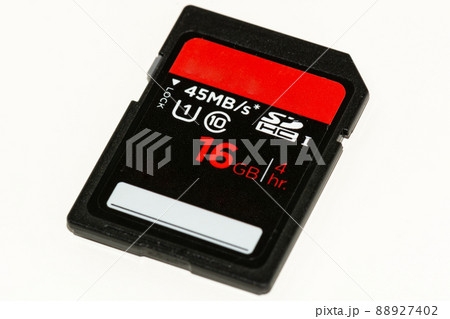 SD memory card isolated on a white background SD memory card isolated on a white background 88927402