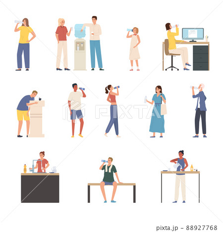 People Drinking Water People Drinking Water 88927768