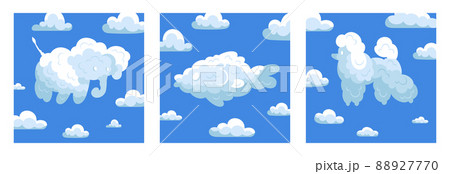 Animal Clouds Design Concept Set Animal Clouds Design Concept Set 88927770
