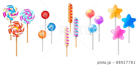Realistic Sweets Icons Collection 88927781
