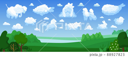 Animal Clouds Colored Composition 88927823