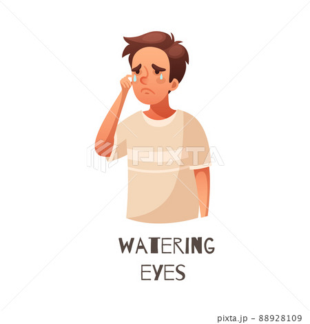 Allergy Symptom Illustration 88928109