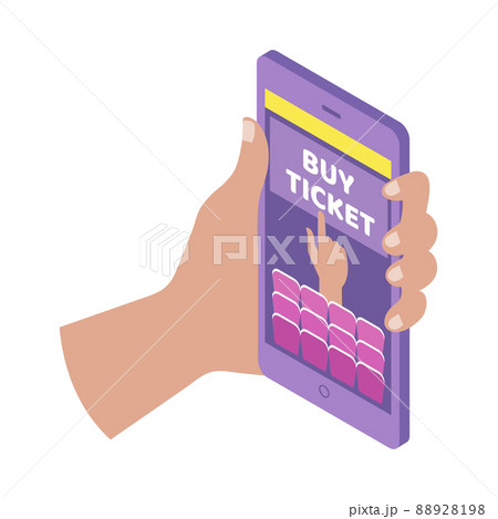 Buying Tickets Icon 88928198