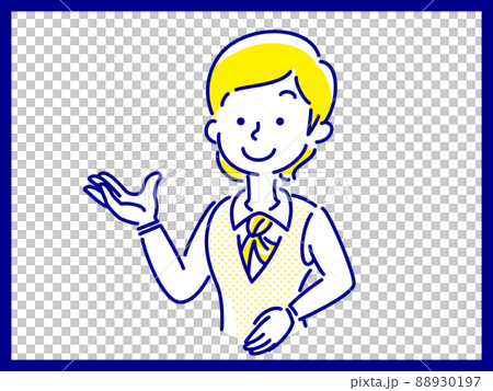 推薦產品的年輕女商人 推薦產品的年輕女商人 88930197