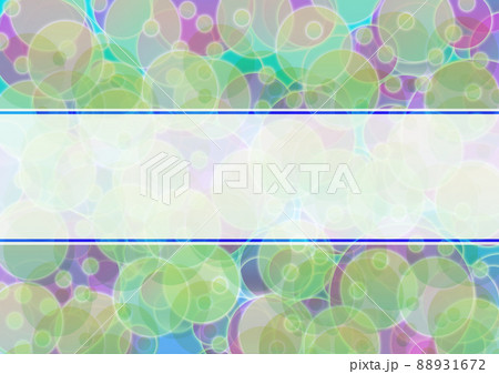 テクスチャー　虹色　シャボン玉　円　まる　玉　光沢　透明 88931672