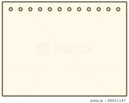 画用紙のフレームイラスト素材 画用紙のフレームイラスト素材 88932187