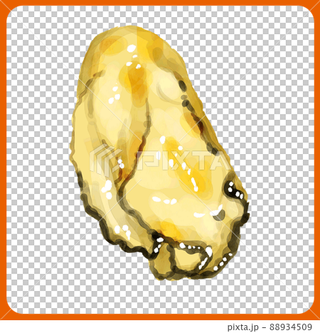 手描き水彩の焼き牡蠣イラスト 88934509