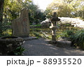 天赦園碑と白玉上り藤 88935520