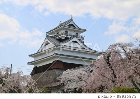 上山城の桜（山形県・上山市） 88935875