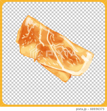 手描き水彩の生ハムイラスト 88936373