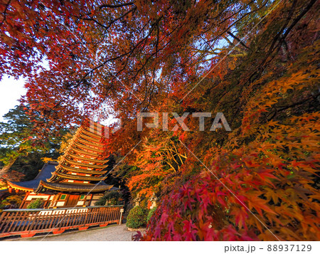 談山神社の紅葉ライトアップ 88937129