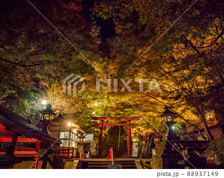 談山神社の紅葉ライトアップ 談山神社の紅葉ライトアップ 88937149