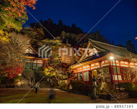 談山神社の紅葉ライトアップ 談山神社の紅葉ライトアップ 88937165